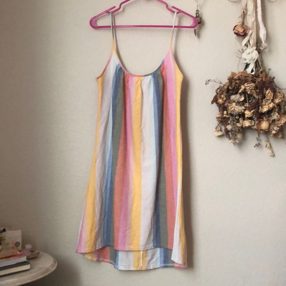 World Market colorful stripe dress